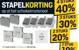 Hubo op al het schakelmateriaal aanbieding
