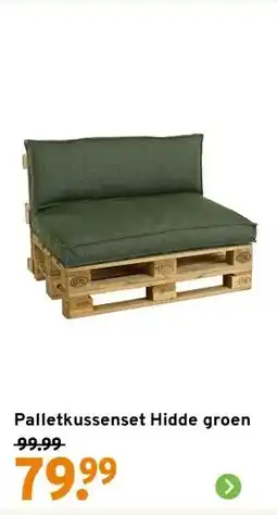 GAMMA Palletkussenset Hidde groen aanbieding