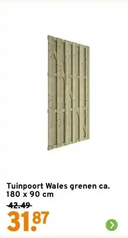 GAMMA Tuinpoort Wales grenen ca. 180 x 90 cm aanbieding