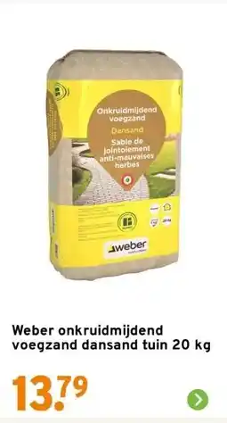GAMMA Weber onkruidmijdend voegzand dansand tuin 20 kg aanbieding