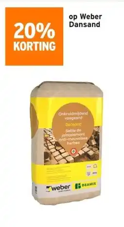 GAMMA 20% KORTING op Weber Dansand aanbieding