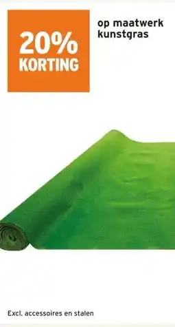 GAMMA 20% KORTING op maatwerk kunstgras aanbieding