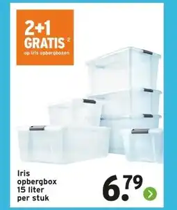 GAMMA Iris opbergbox 15 liter per stuk aanbieding