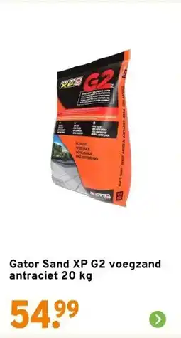 GAMMA Gator Sand XP G2 voegzand antraciet 20 kg aanbieding