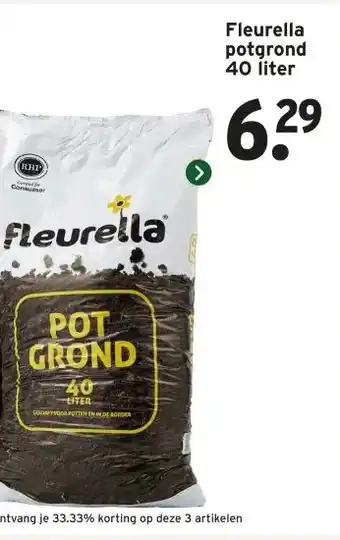 GAMMA Fleurella potgrond 40 liter aanbieding