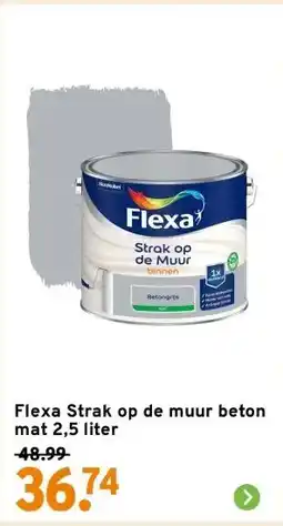 GAMMA Flexa Strak op de muur beton mat 2,5 liter aanbieding