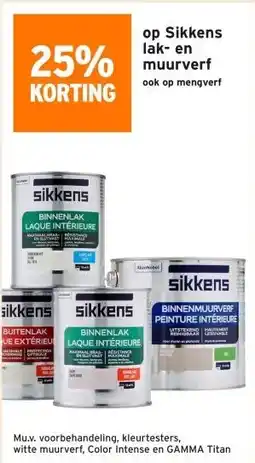 GAMMA 25% KORTING op Sikkens lak- en muurverf aanbieding