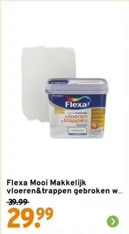 GAMMA Flexa Mooi Makkelijk vloeren&trappen gebroken wit zijdeglans 750 ml aanbieding