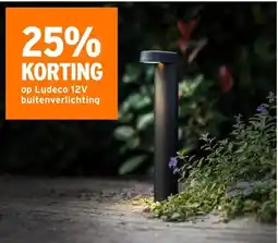 GAMMA 25% KORTING op Ludeco 12V buitenverlichting aanbieding