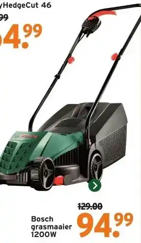 GAMMA Bosch grasmaaier 1200W aanbieding