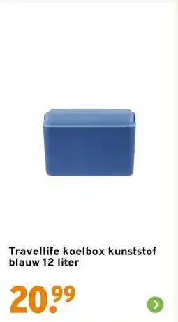 GAMMA Travellife koelbox kunststof blauw 12 liter aanbieding