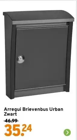 GAMMA Arregui Brievenbus Urban Zwart aanbieding