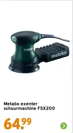 GAMMA Metabo exenter schuurmachine FSX200 aanbieding