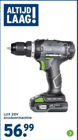 GAMMA LUX 20V accuboormachine aanbieding