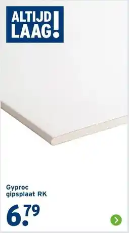 GAMMA Gyproc gipsplaat RK aanbieding