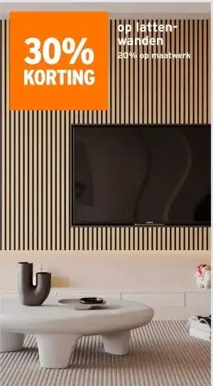 GAMMA 30% KORTING op lattenwanden aanbieding