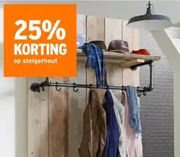 GAMMA 25% KORTING op steigerhout aanbieding