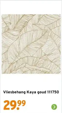 GAMMA Vliesbehang Kaya goud 111750 aanbieding