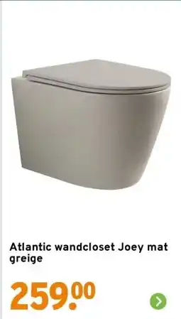 GAMMA Atlantic wandcloset Joey mat greige aanbieding