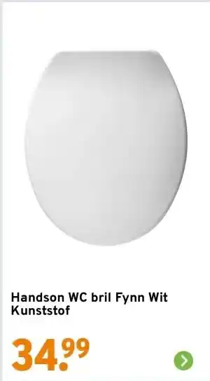 GAMMA Handson WC bril Fynn Wit Kunststof aanbieding