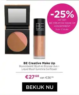 ICI Paris XL BE Creative Make Up Bijvoorbeeld: Blush en Bronzer duo + Liquid Blush Sunshine Sunflower aanbieding