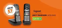 Expert Gigaset A735 Duo Zwart aanbieding