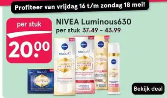 Etos NIVEA Luminous630 aanbieding