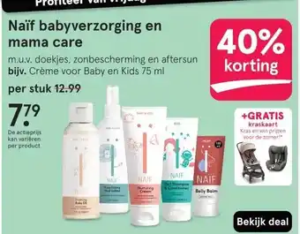 Etos Naïf babyverzorging en mama care aanbieding