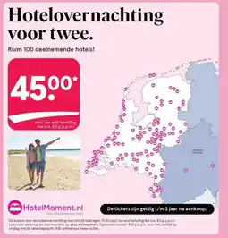 Etos Hotelovernachting voor twee. aanbieding