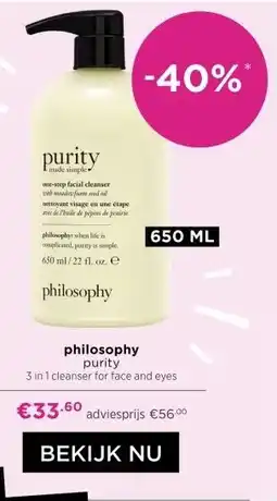 ICI Paris XL philosophy purity aanbieding