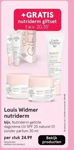 Etos Louis Widmer nutriderm aanbieding