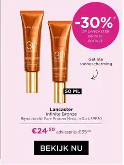 ICI Paris XL Lancaster Infinite Bronze Bijvoorbeeld: Face Bronzer Medium Dark SPF30 aanbieding