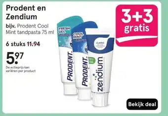 Etos Prodent en Zendium aanbieding