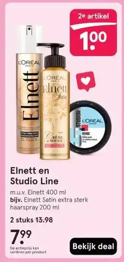Etos Elnett en Studio Line aanbieding