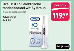 Etos Oral-B iO 6S elektrische tandenborstel wit By Braun aanbieding