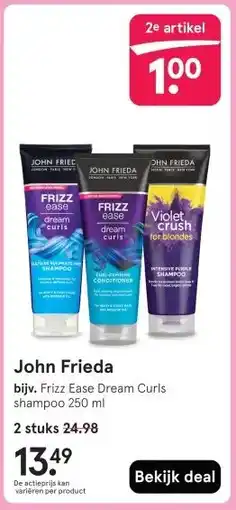 Etos John Frieda aanbieding