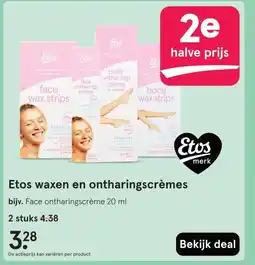 Etos Etos waxen en ontharingscrèmes aanbieding