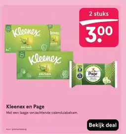 Etos Kleenex en Page aanbieding