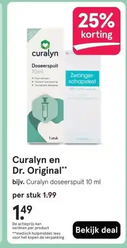 Etos Curalyn en Dr. Original** aanbieding