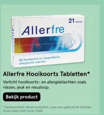Etos Allerfre Hooikoorts Tabletten* aanbieding