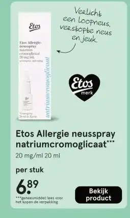 Etos Etos Allergie neusspray natriumcromoglicaat**** aanbieding
