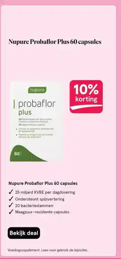 Etos Nupure Probaflor Plus 60 capsules aanbieding