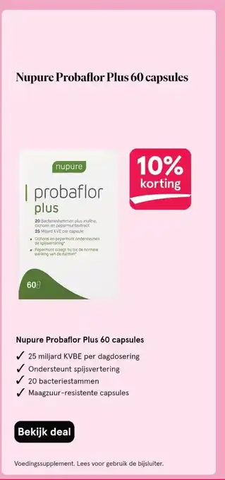 Etos Nupure Probaflor Plus 60 capsules aanbieding