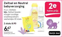 Etos Zwitsal en Neutral babyverzorging aanbieding
