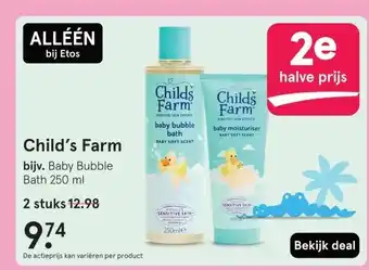 Etos Child's Farm aanbieding