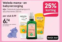 Etos Weleda mama- en babyverzorging aanbieding