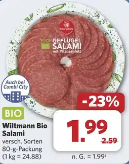 Combi Wiltmann Bio Salami aanbieding