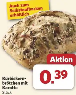 Combi Kürbiskern- brötchen mit Karotte aanbieding