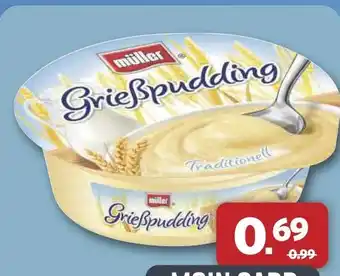 Combi Müller Grießpudding aanbieding