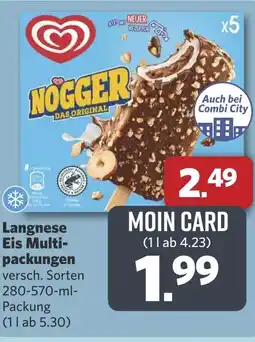 Combi Langnese Eis Multi- packungen aanbieding